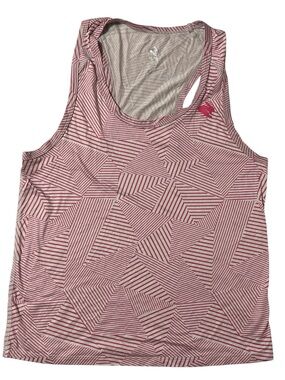 Rabbit EZ Tank Cropped - Women’s Small - Pink Stripe Geo - GUC